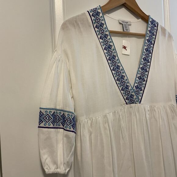 NWT Haute Hippie Women's Dress Oversized Mini Dress Size XS Coastal Cowgirl Boho - Picture 4 of 9